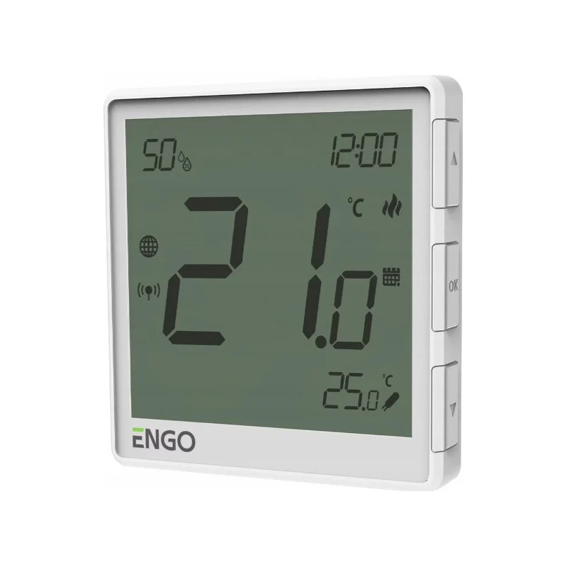 Termostat doza, digital ZIGBEE 230V, alb, ENGO