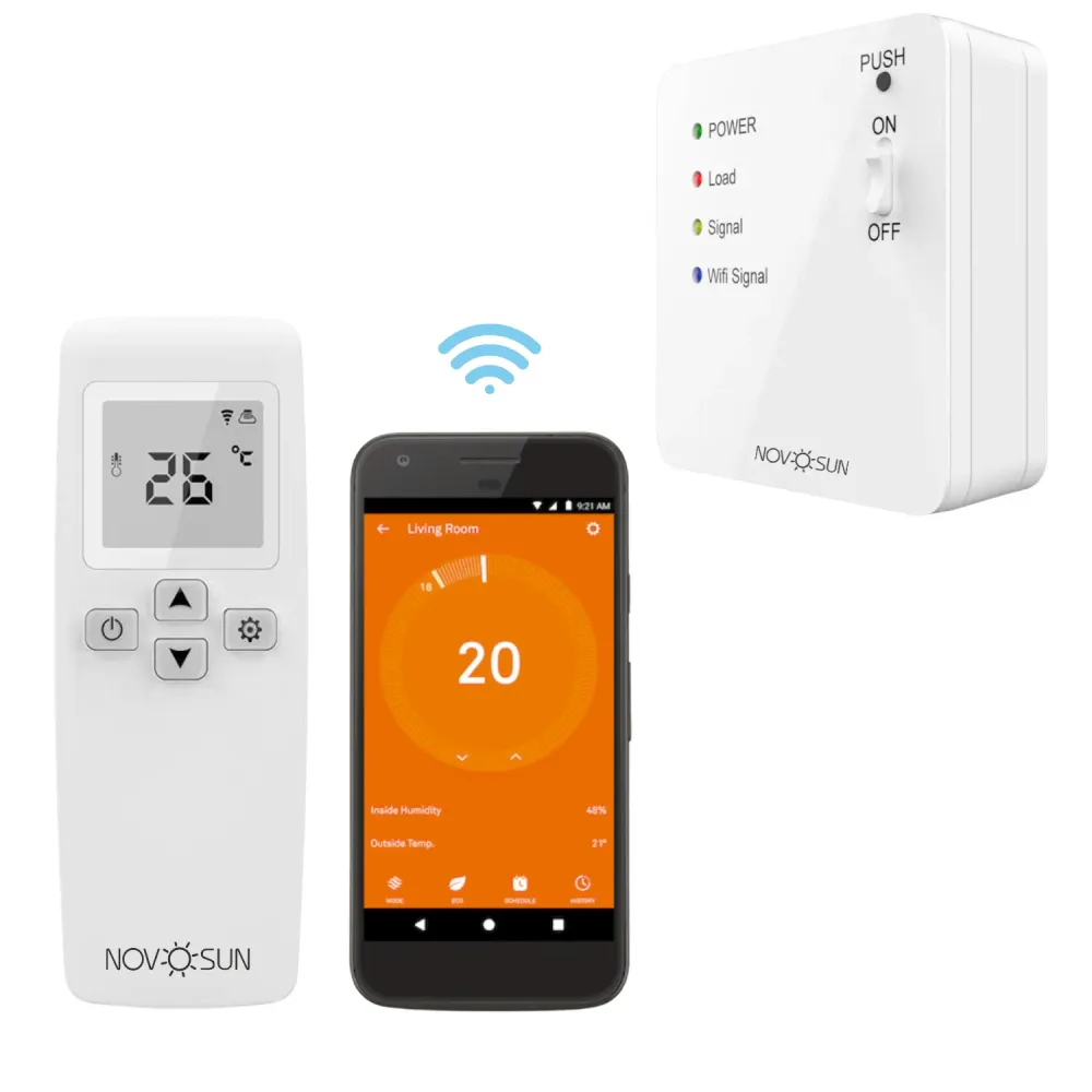 Termostat programabil cu Wifi si telecomanda NOVOSUN TH9 Doza