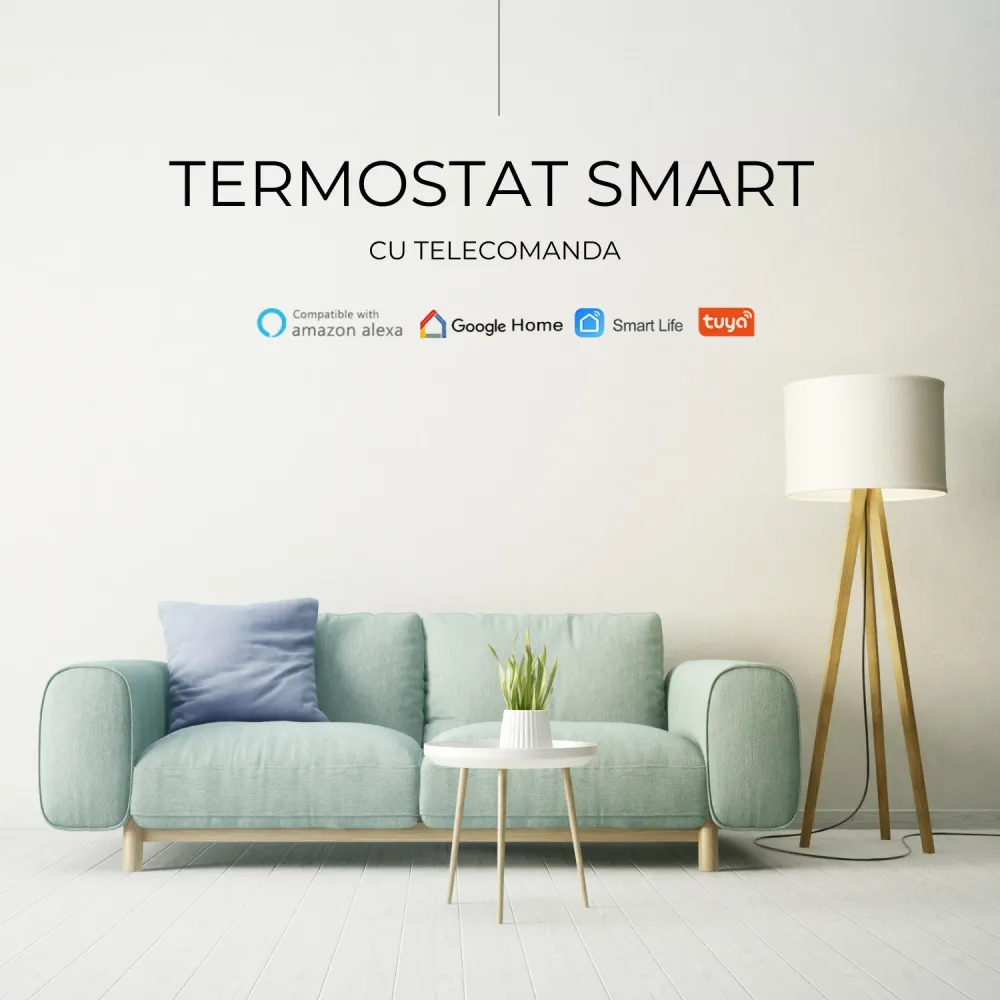 Termostat programabil cu Wifi si telecomanda NOVOSUN TH9 Doza