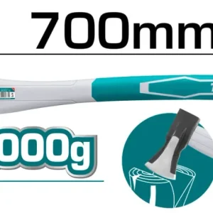 Topor pentru despicat TOTAL cu coada din fibra de sticla - 2000g