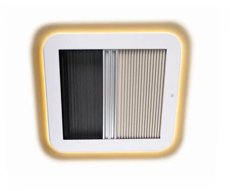 Trapa de acoperiș cu iluminare LED 40x40 cm CARBEST
