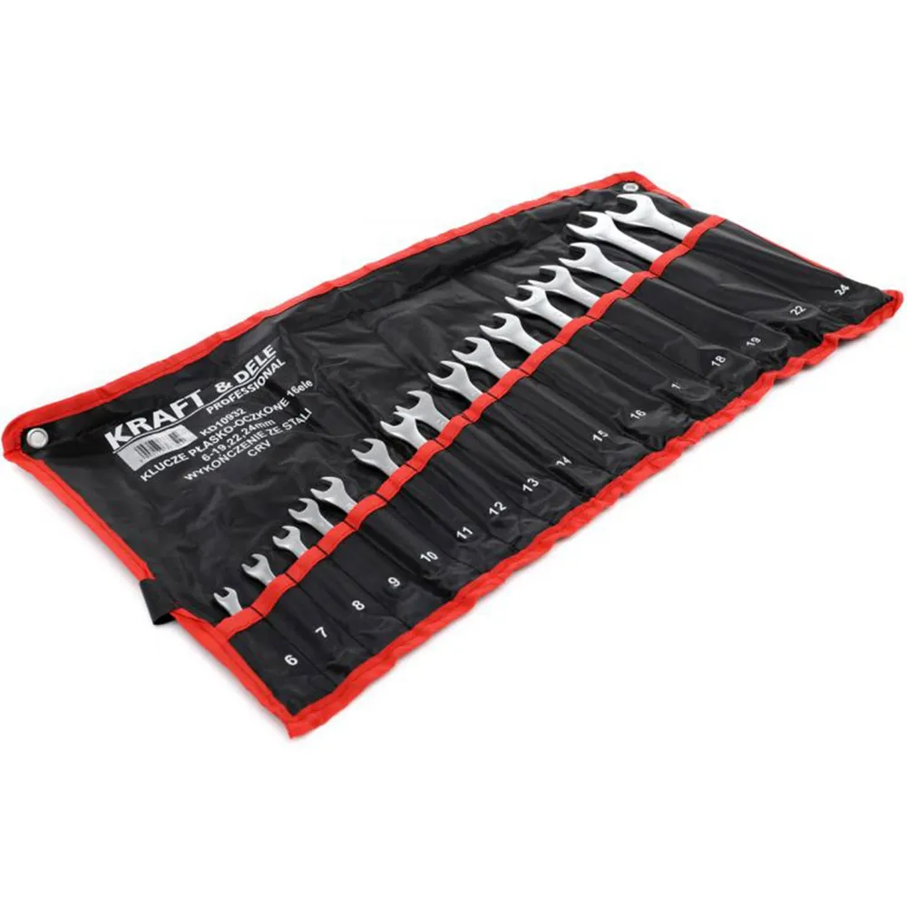 Set de chei combinate, 16 piese, Kraft&Dele KD10932, 6-24MM