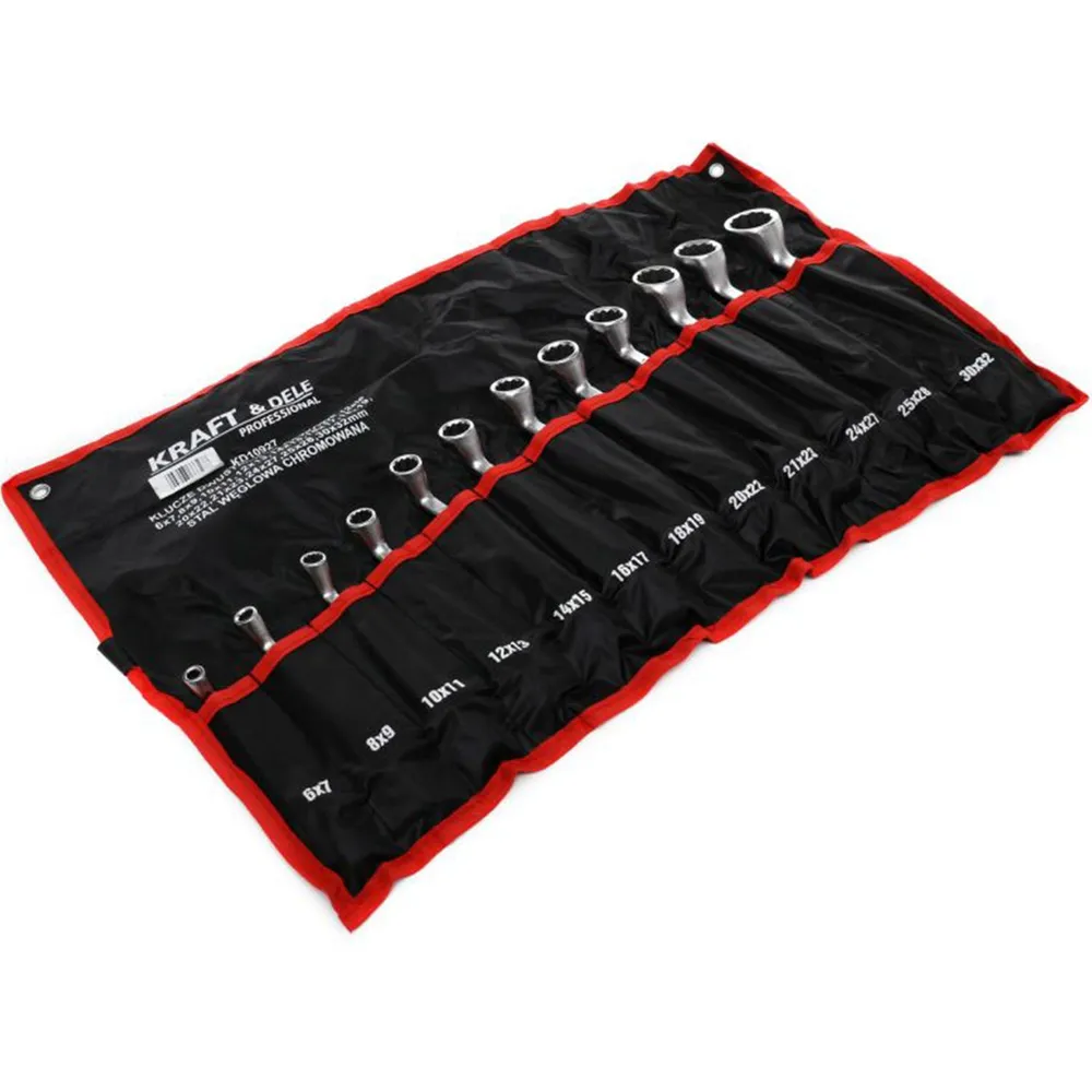 Set chei inelare cu cot, 12 piese, Kraft&Dele KD10927, 6-32MM