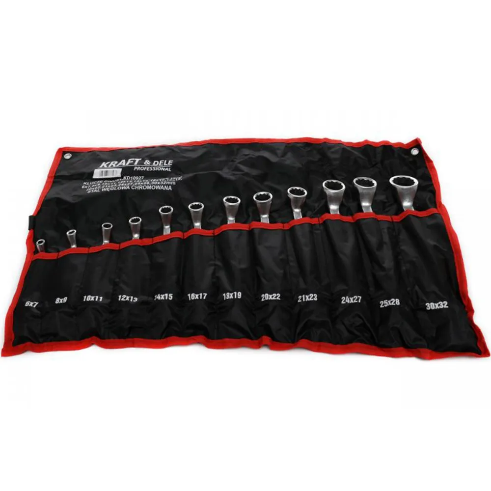 Set chei inelare cu cot, 12 piese, Kraft&Dele KD10927, 6-32MM
