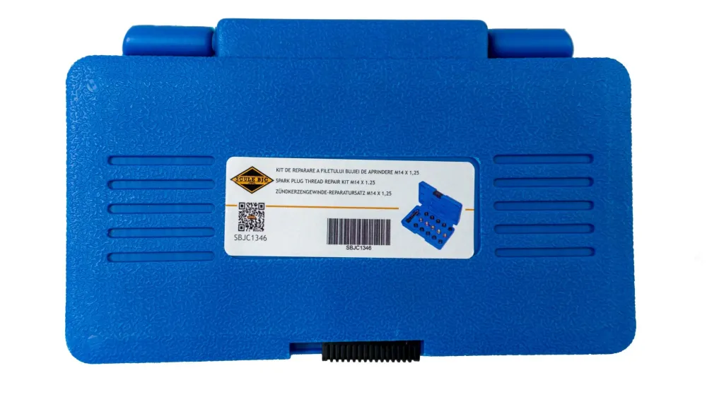 Kit de reparare filetului bujiei de aprindere M14 X 1,25, trusa reparatie filet bujii