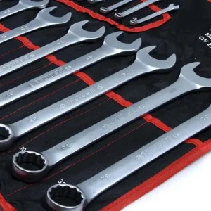 Set / trusa chei combinate fixe si inelare 25 piese chrome vanadium