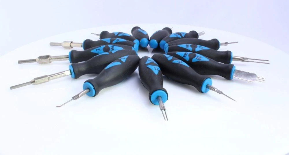 Trusa deconectare conectori sistem electric auto 23 piese, trusa indepartat pini auto