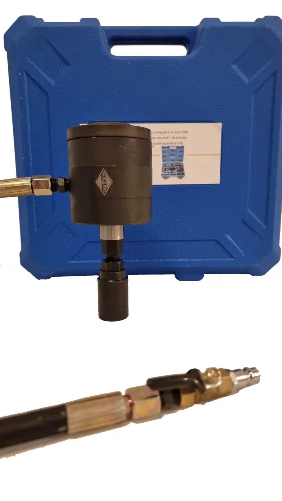 Trusa extractor pneumatic injectoare, Presa extras injectoare