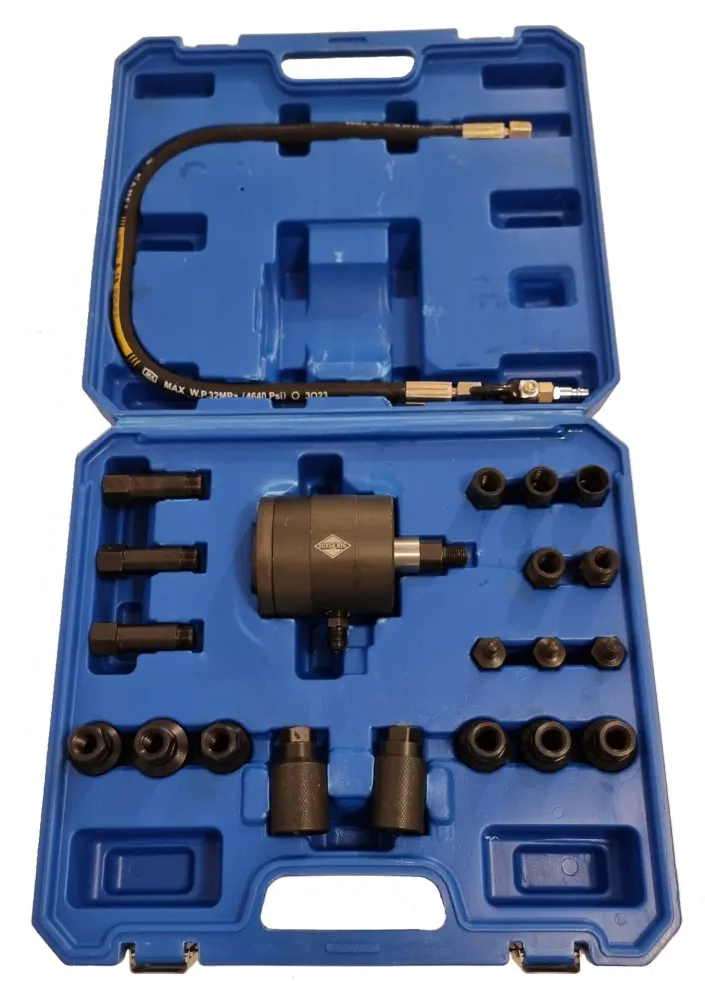 Trusa extractor pneumatic injectoare, Presa extras injectoare