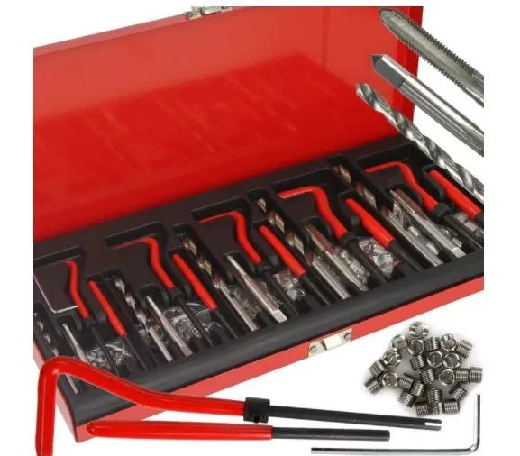 Trusa reparat filete stricate cu insertie metalica M5 M6 M8 M10 M12