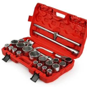 Trusa scule 26 piese 21 mm la 65 mm 3/4 si 1 tol pentru autoutilitare si camioane