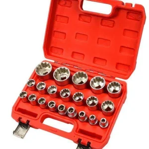 Set de tubulare bi-hexagonal 8-36MM 1/2" – 21 piese