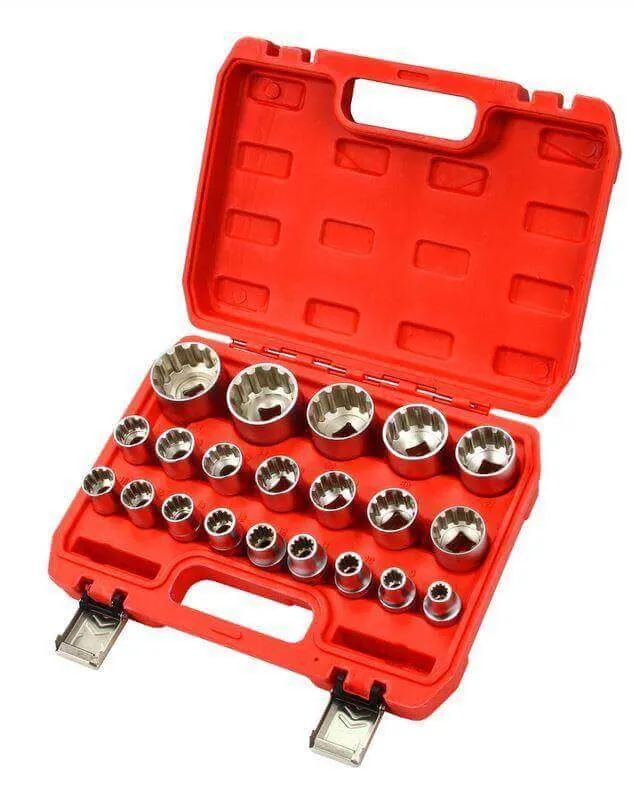 Set de tubulare bi-hexagonal 8-36MM 1/2" – 21 piese