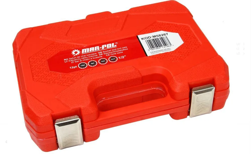 Set de tubulare bi-hexagonal 8-36MM 1/2" – 21 piese