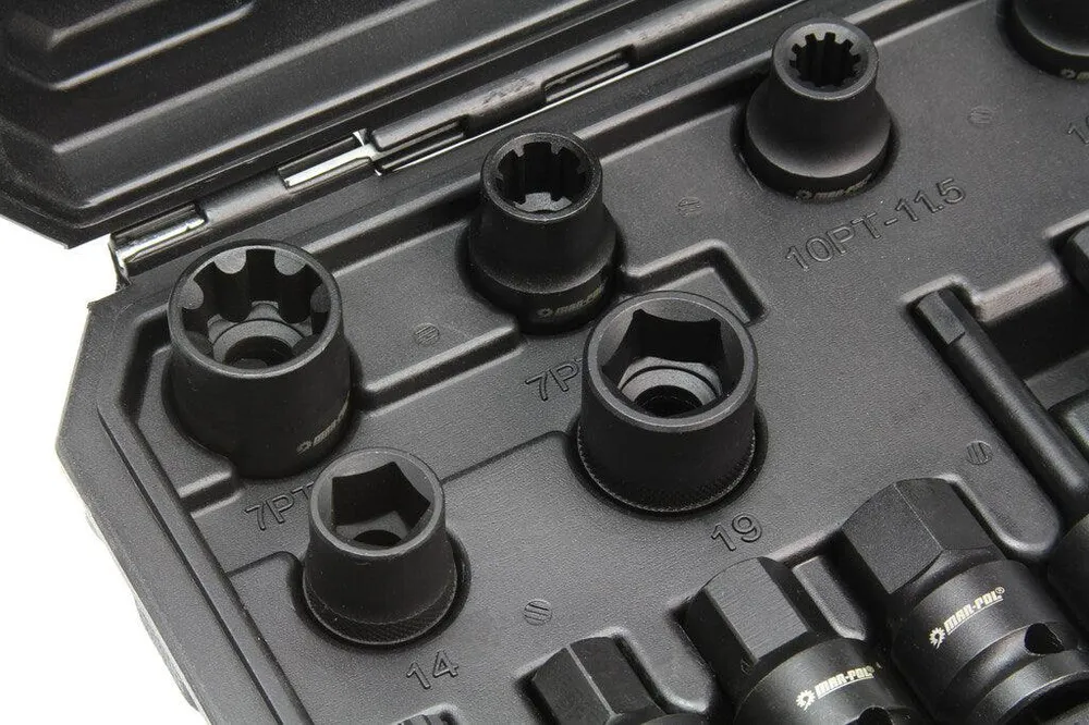 Set tubulare speciale pentru etrier frana 16 piese, Chei etrieri