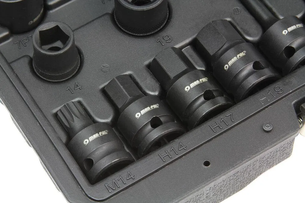 Set tubulare speciale pentru etrier frana 16 piese, Chei etrieri