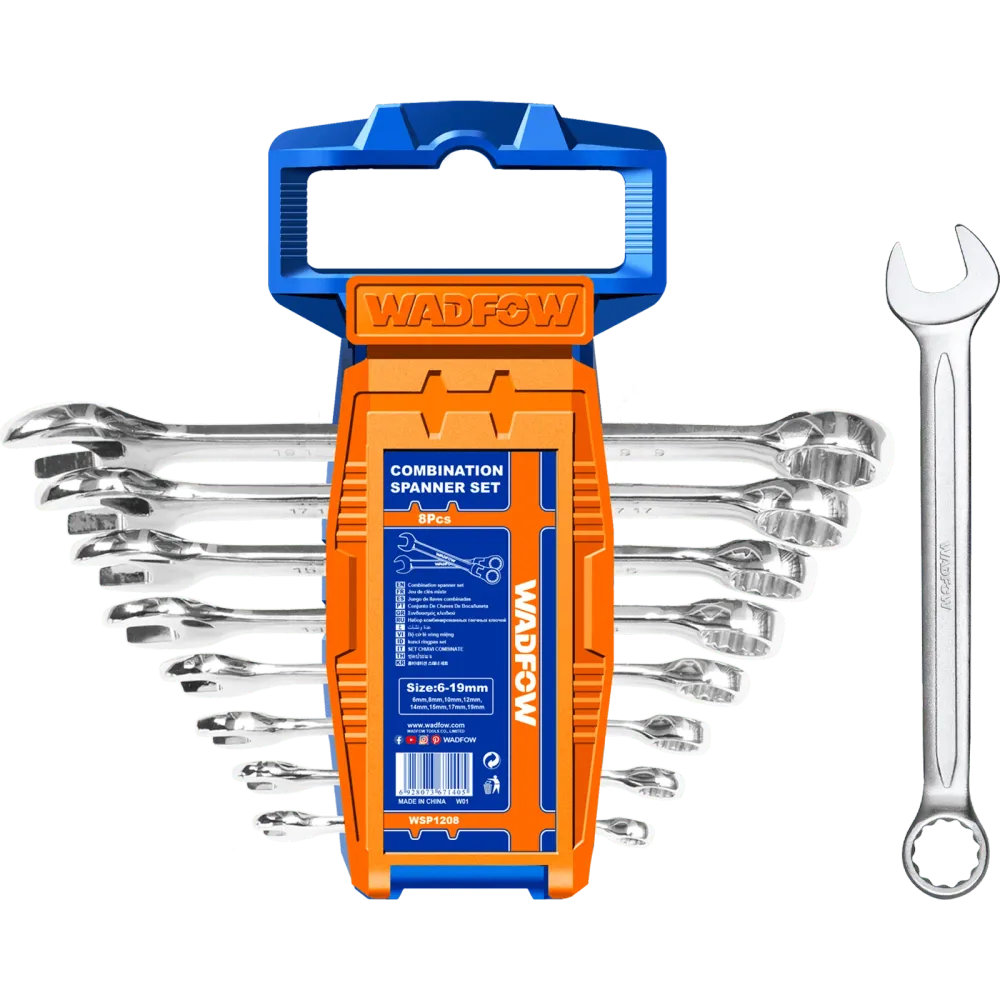 Set 8 chei combinate Wadfow, 6-19mm