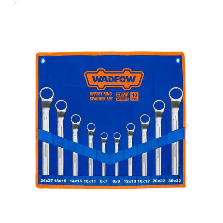 Set chei inelare cu cot Wadfow, crom vanadiu, 6-32mm, 10buc