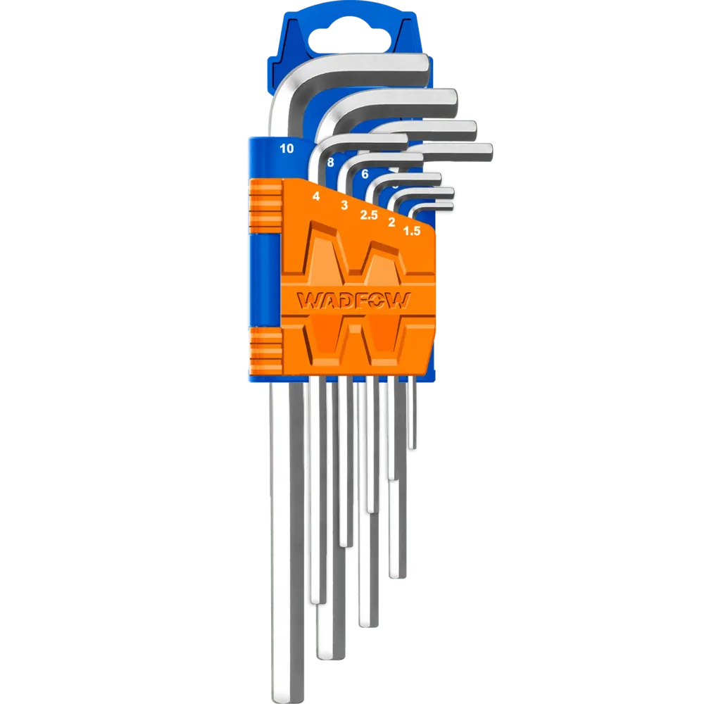 Set 9 chei imbus hexagonale Wadfow, Cr-V, 1.5-10mm