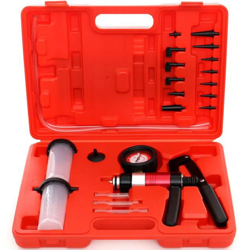 Trusa pompa de vaccum manuala Kraft&Dele KD10515, 0-3 bar, cu manometru