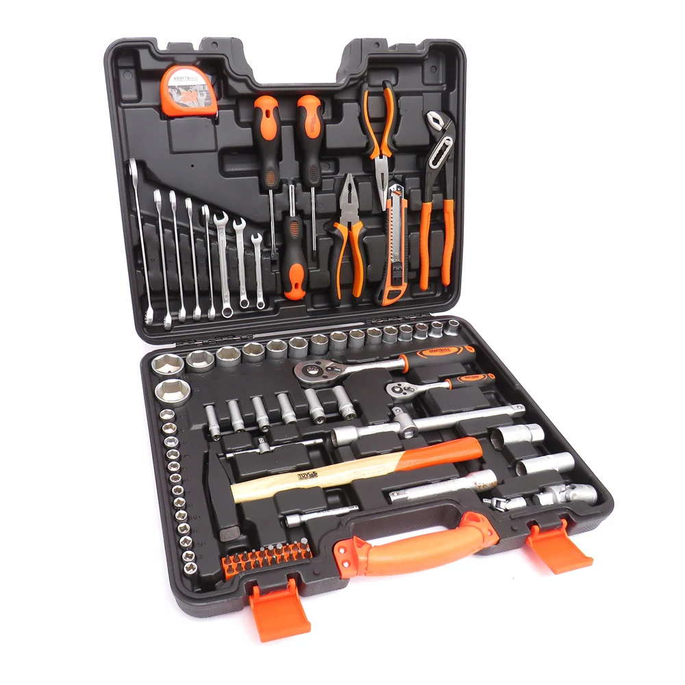 Trusa scule Kraft&Dele KD10464, 83 bucati, valiza de transport inclusa