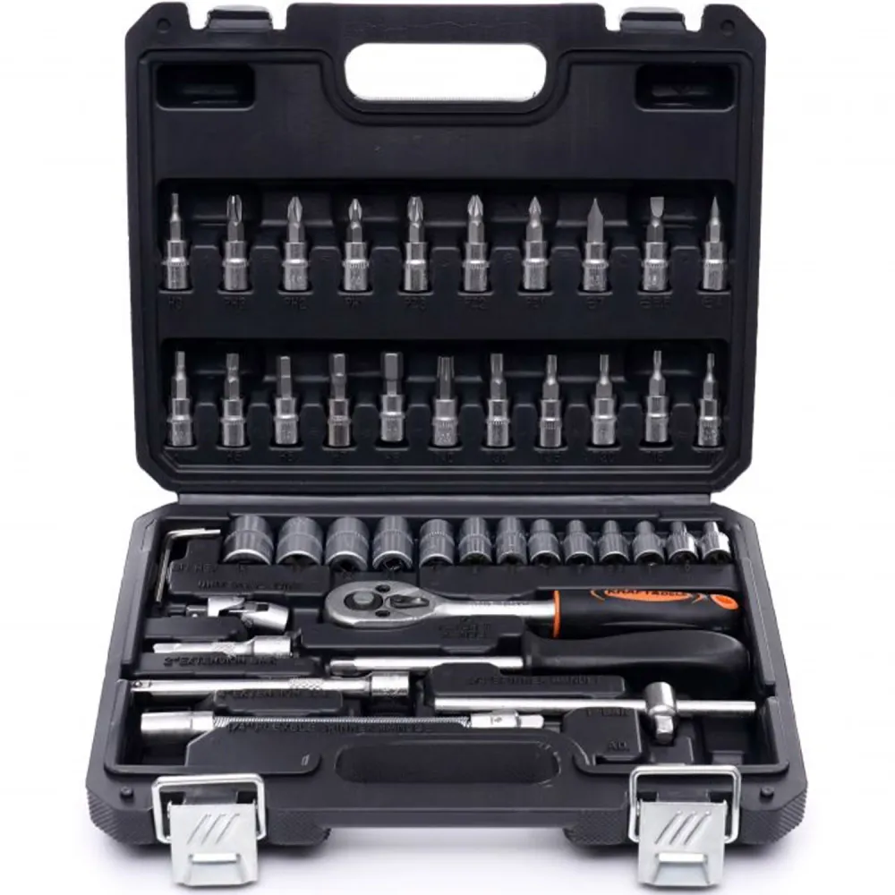 Trusa scule Kraft&Dele KD10469, 46 bucati, valiza de transport inclusa