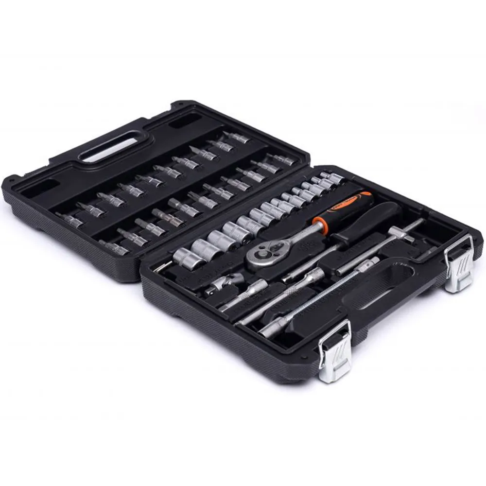 Trusa scule Kraft&Dele KD10469, 46 bucati, valiza de transport inclusa