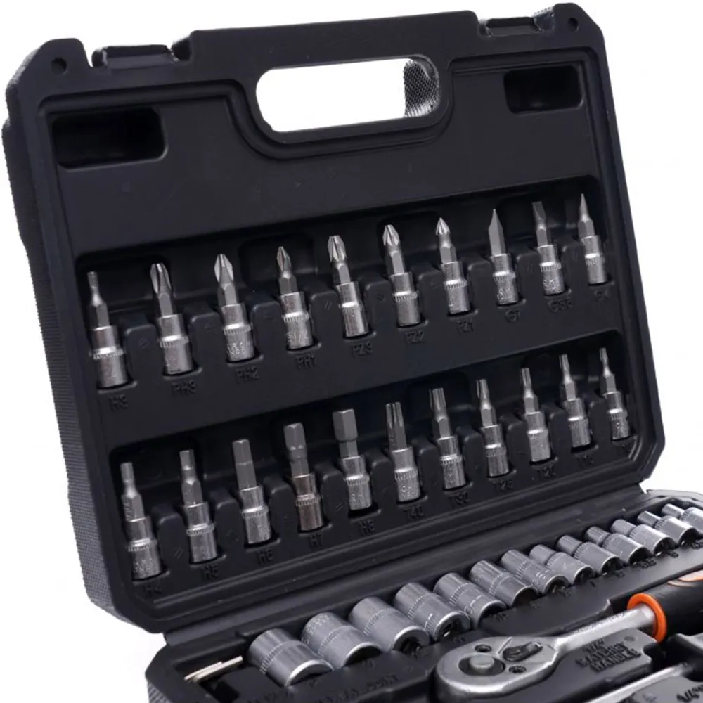 Trusa scule Kraft&Dele KD10469, 46 bucati, valiza de transport inclusa