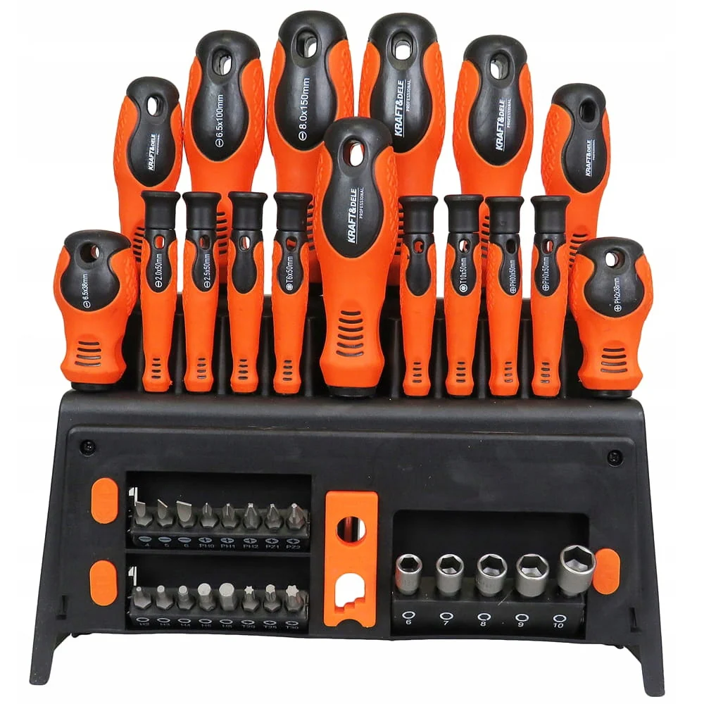 Set surubelnite si biti Kraft&Dele KD10900, 39buc, include dispozitiv magnetizare