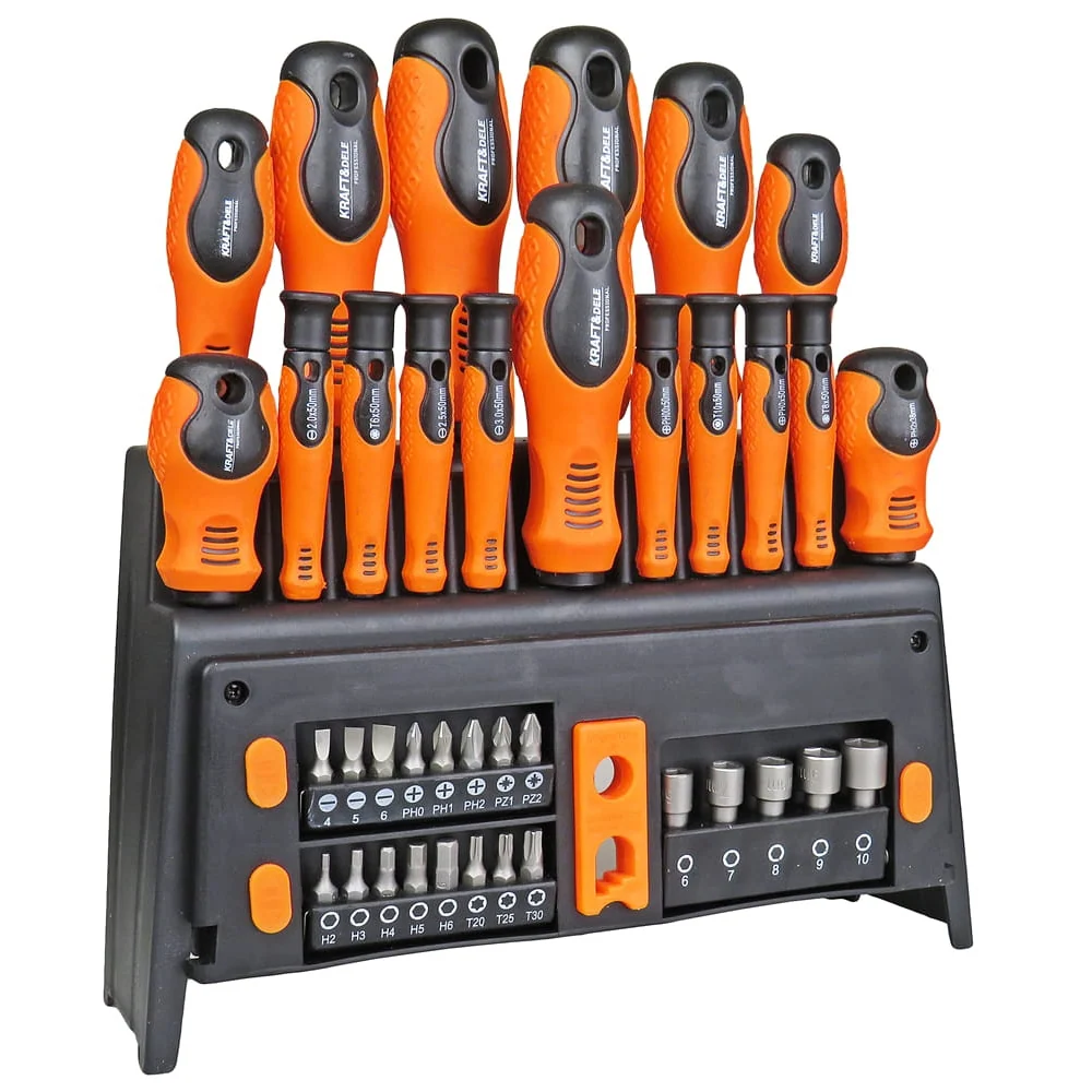 Set surubelnite si biti Kraft&Dele KD10900, 39buc, include dispozitiv magnetizare