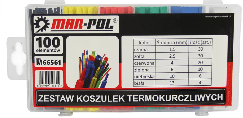 SET 100 TUBURI TERMOCONTRACTABILE COLORATE, Tuburi varnis