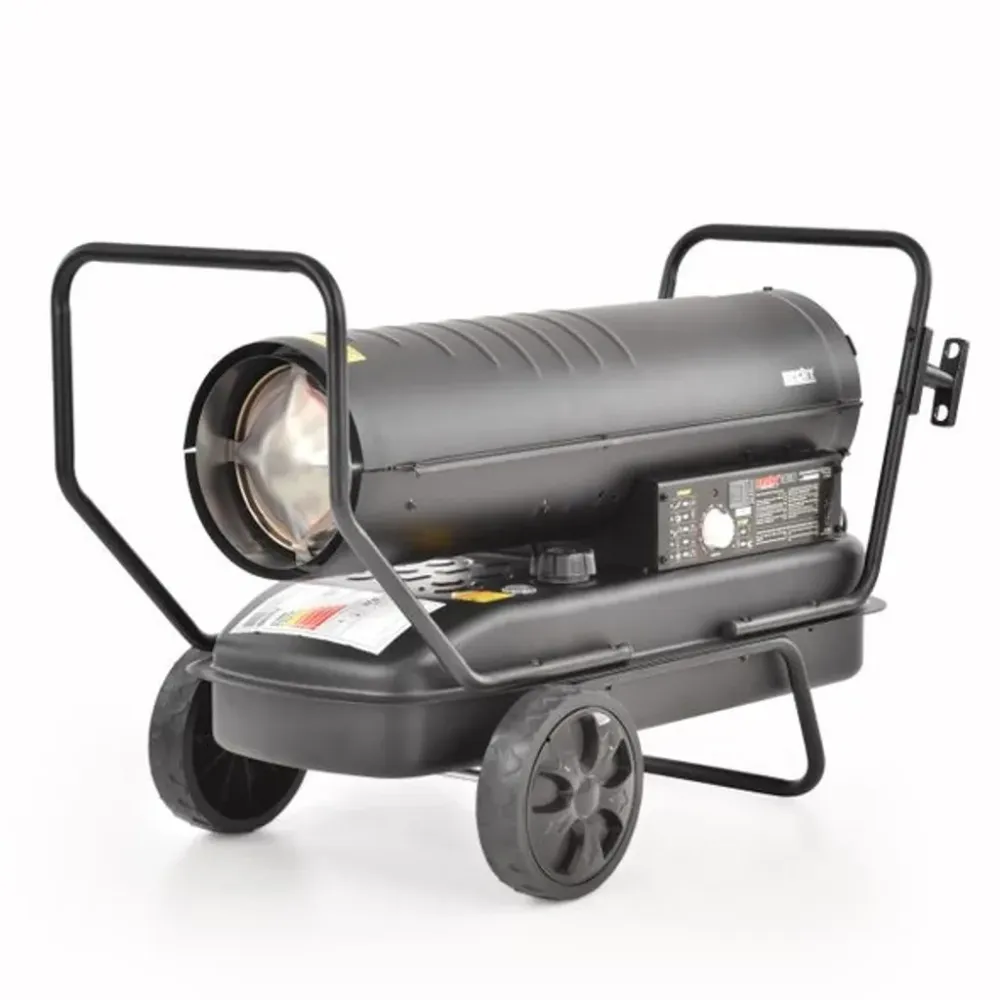 Tun Diesel cu Aer Cald HECHT 3038, 37 kW, 295 m², Roți Transport