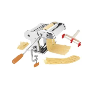 Aparat pentru paste proaspete ZILNER ZL 5215, Accesorii pentru spaghete, fettuccine, lasagna, tagliatelle, Inox
