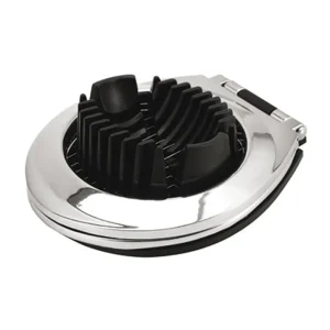 Feliator dublu pentru ouă KINGHOFF KH 1165, 12x9,5 cm, Negru/argintiu
