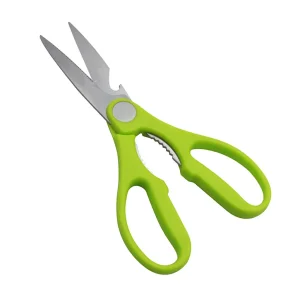 Foarfecă de bucătărie multifuncțională ZEPHYR ZP 1642 MK, lame din oțel inoxidabil, verde