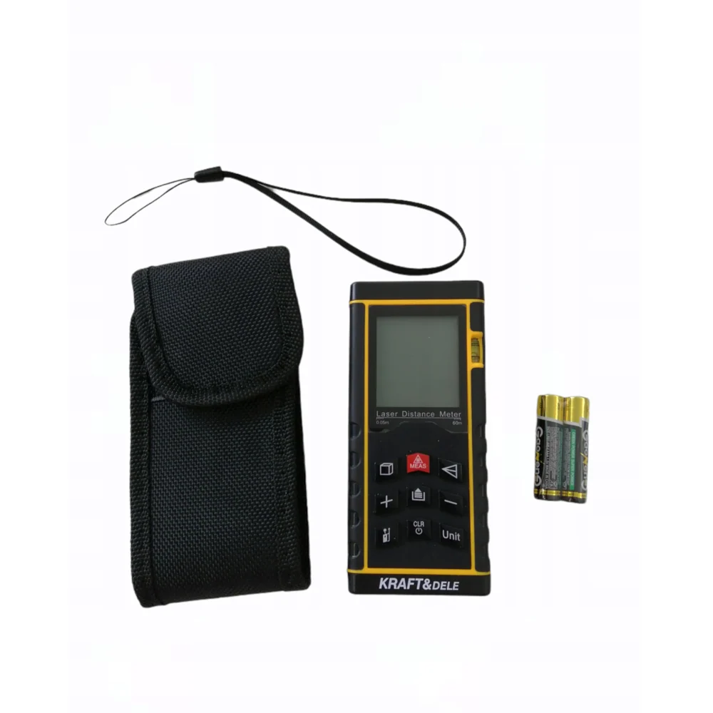 Telemetru cu laser Kraft&Dele KD10406, 60m + husa protectie