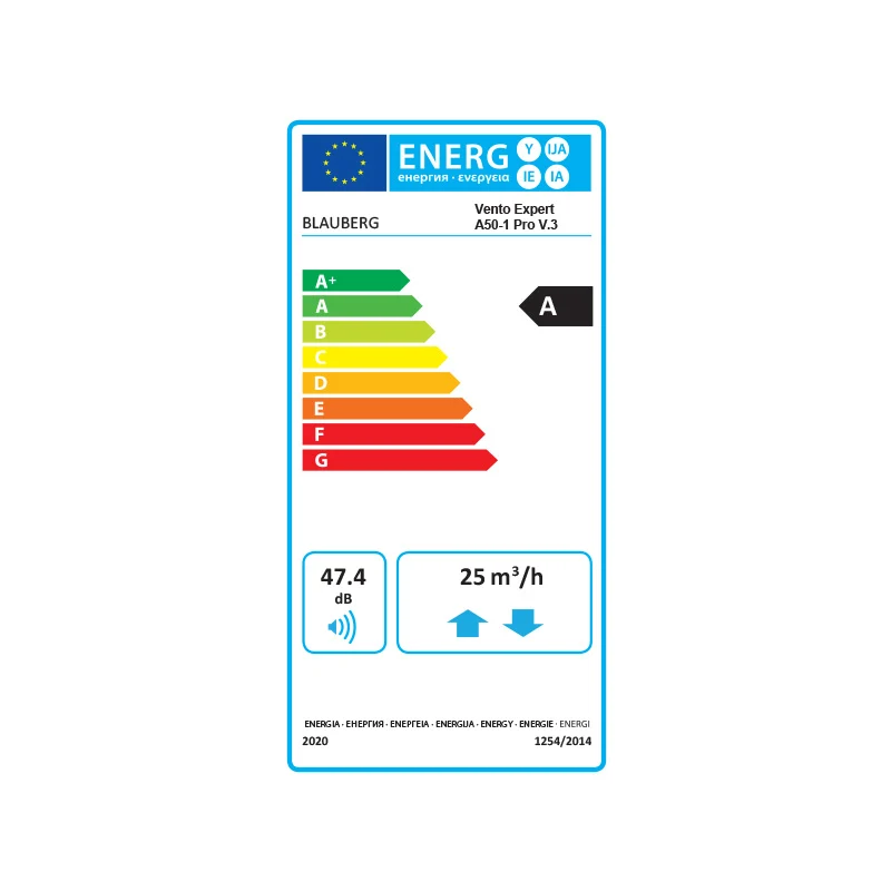 Sistem ventilatie Blauberg - Vento Expert A50-1 Pro V.3