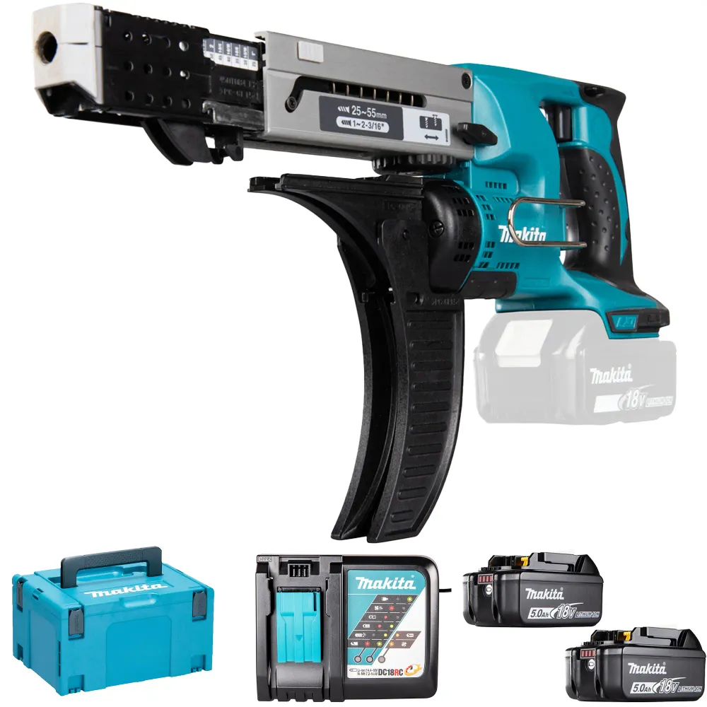 Șurubelniță pentru gips-carton Makita DFR550RTJ 18V 5Ah