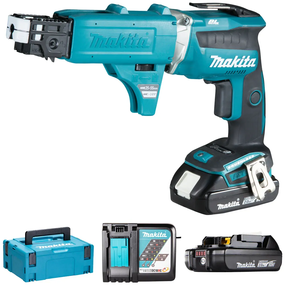 Șurubelniță pentru gips-carton Makita DFS452AJX2 18V 2Ah